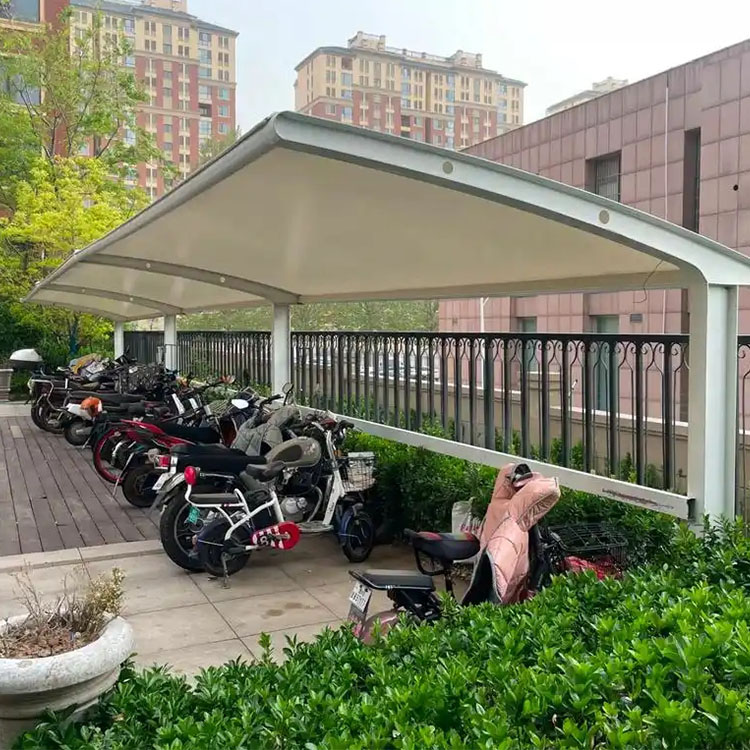 鹿邑县膜结构电动车棚